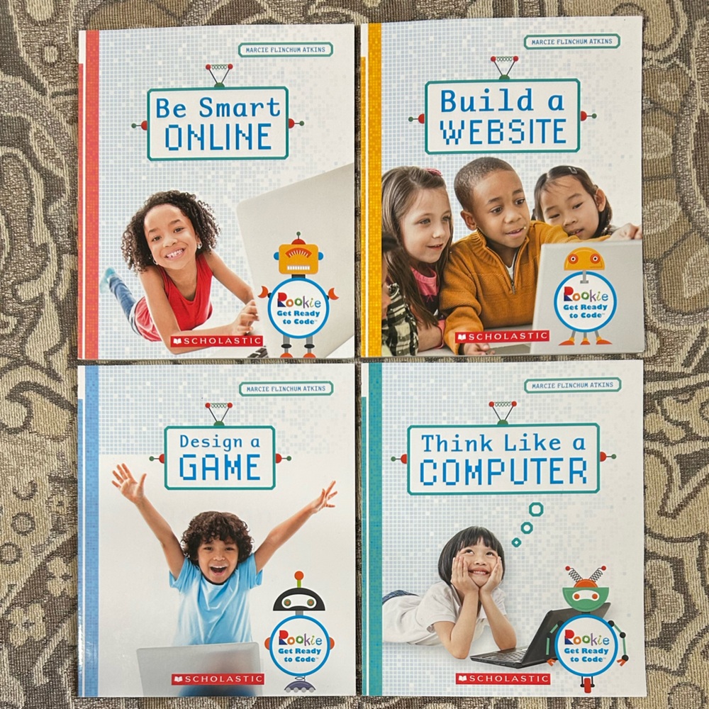 4 Rookie Get Ready to Code Books: Be Smart Online, Build A Website, Design a Gam